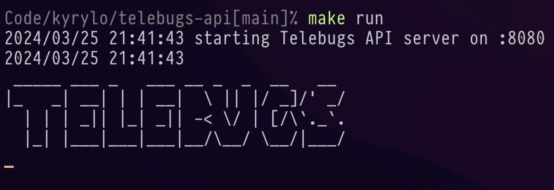 Telebugs API