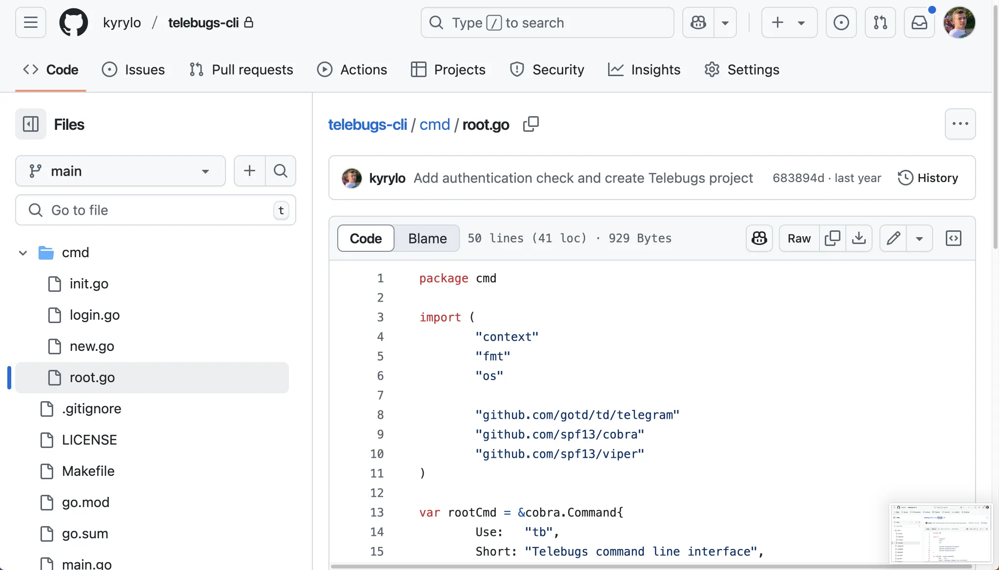 Telebugs CLI
