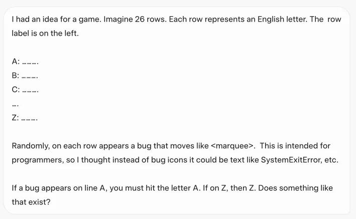 Me asking Grok about the existence of my idea